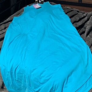 #334 NWT Women's Aqua Blue lounge Long dress